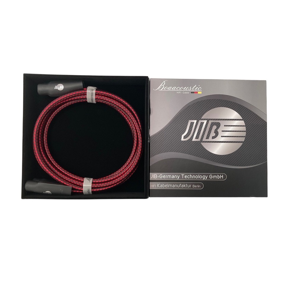 JIB Boaacoustic 4N OFC Balanced XLR to XLR Microphone Cable Red Black HiFi